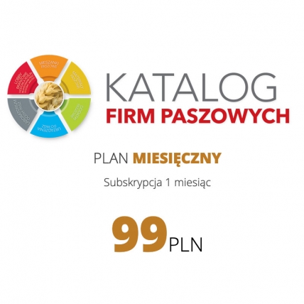 Katalog Firm Paszowych - Plan miesięczny